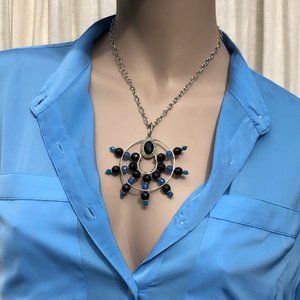 Indigo Sundial Necklace